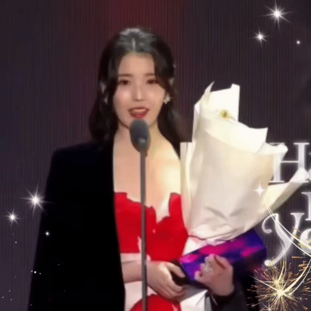 Behind-the-scenes cut of IU