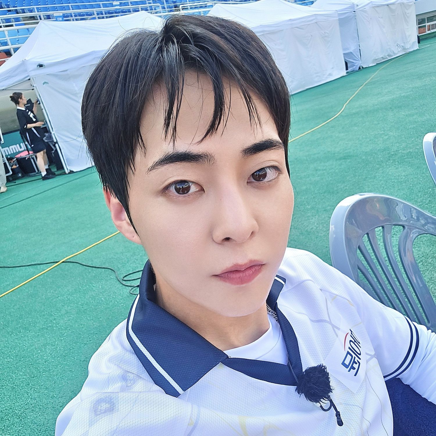 A moment captured by Xiumin (EXO)'s fan