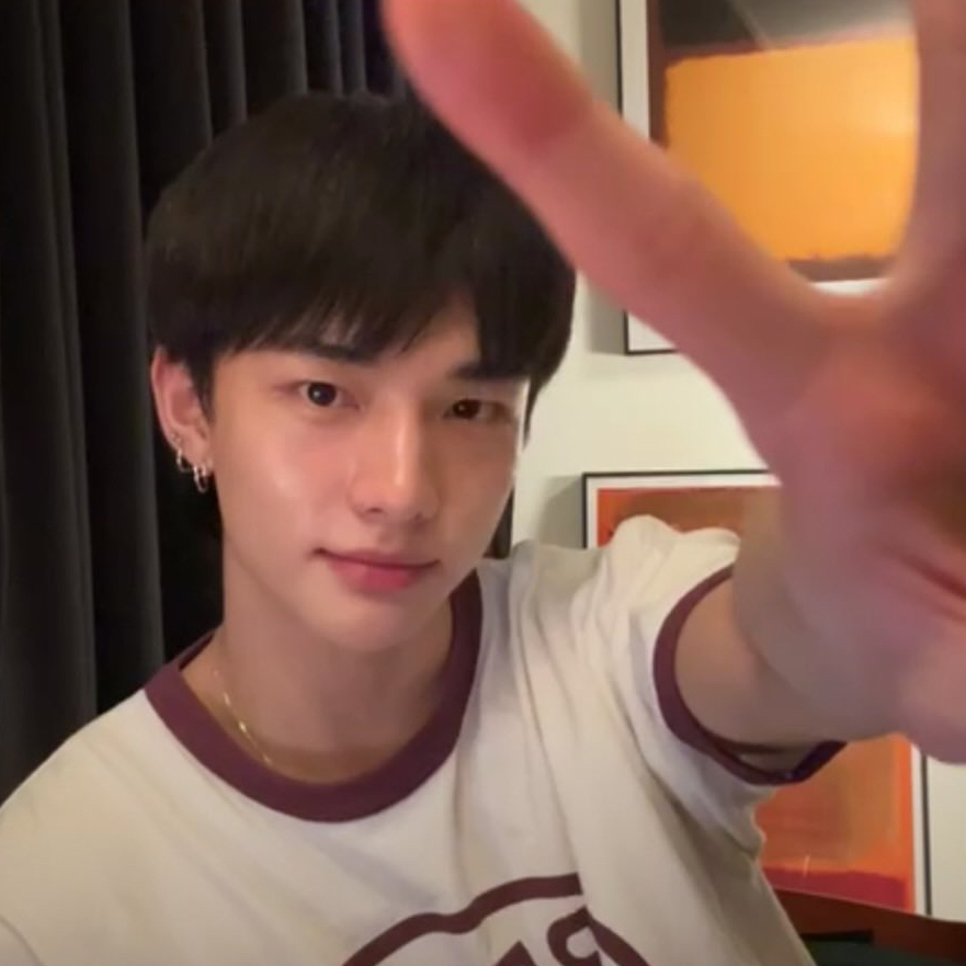 A moment captured by Hyunjin (Stray Kids)'s fan