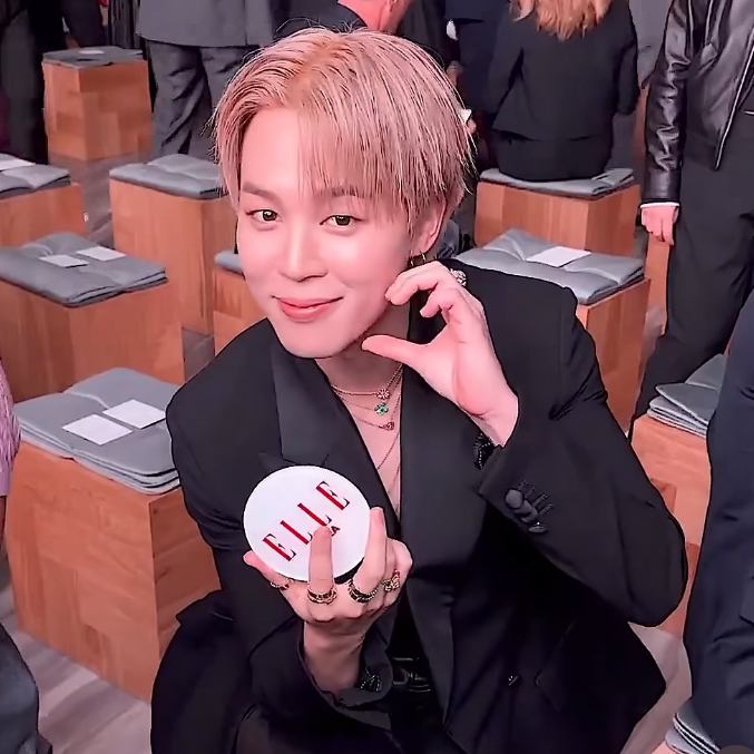 Recent activity shot of Jimin (BTS)
