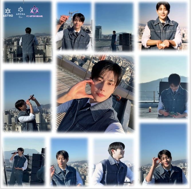 A moment captured by MJ (ASTRO)'s fan