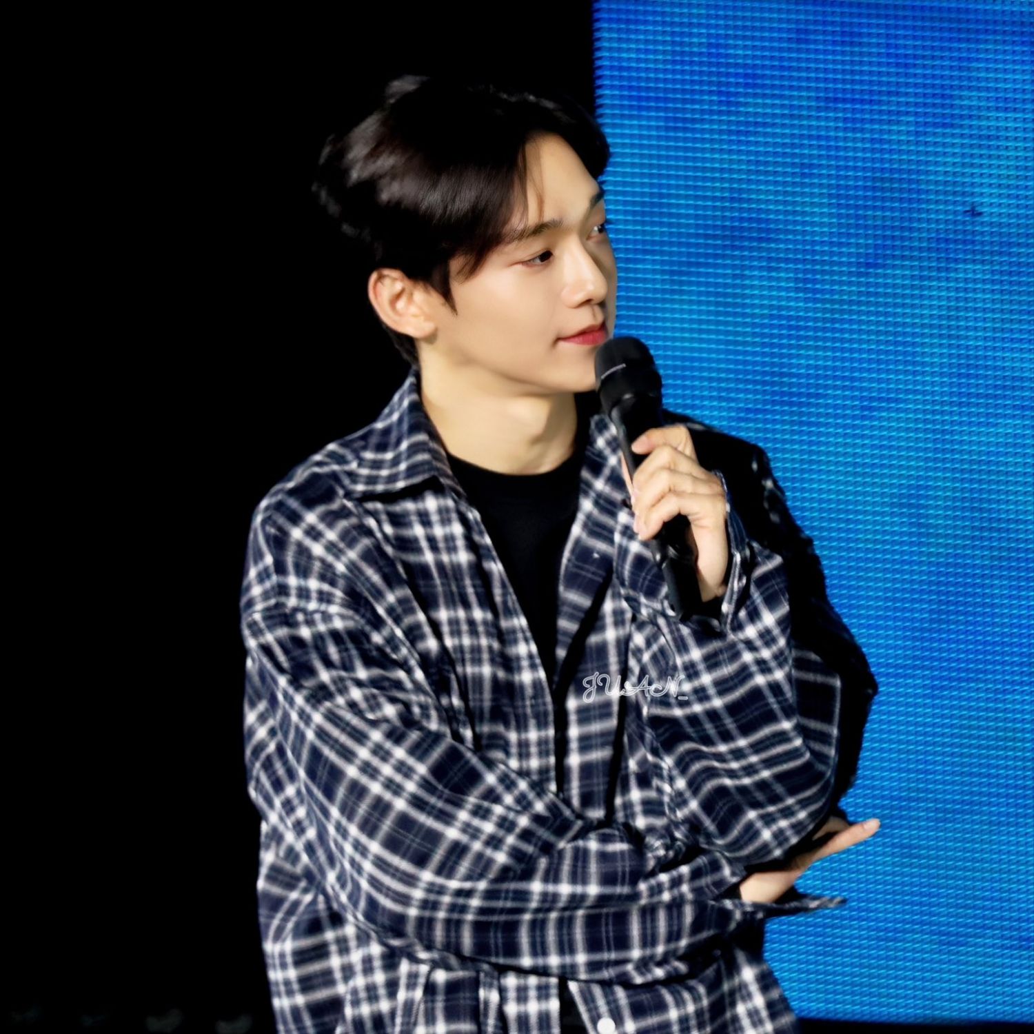 Recent activity shot of Chen (EXO)