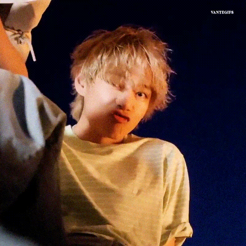 A moment captured by V (BTS)'s fan