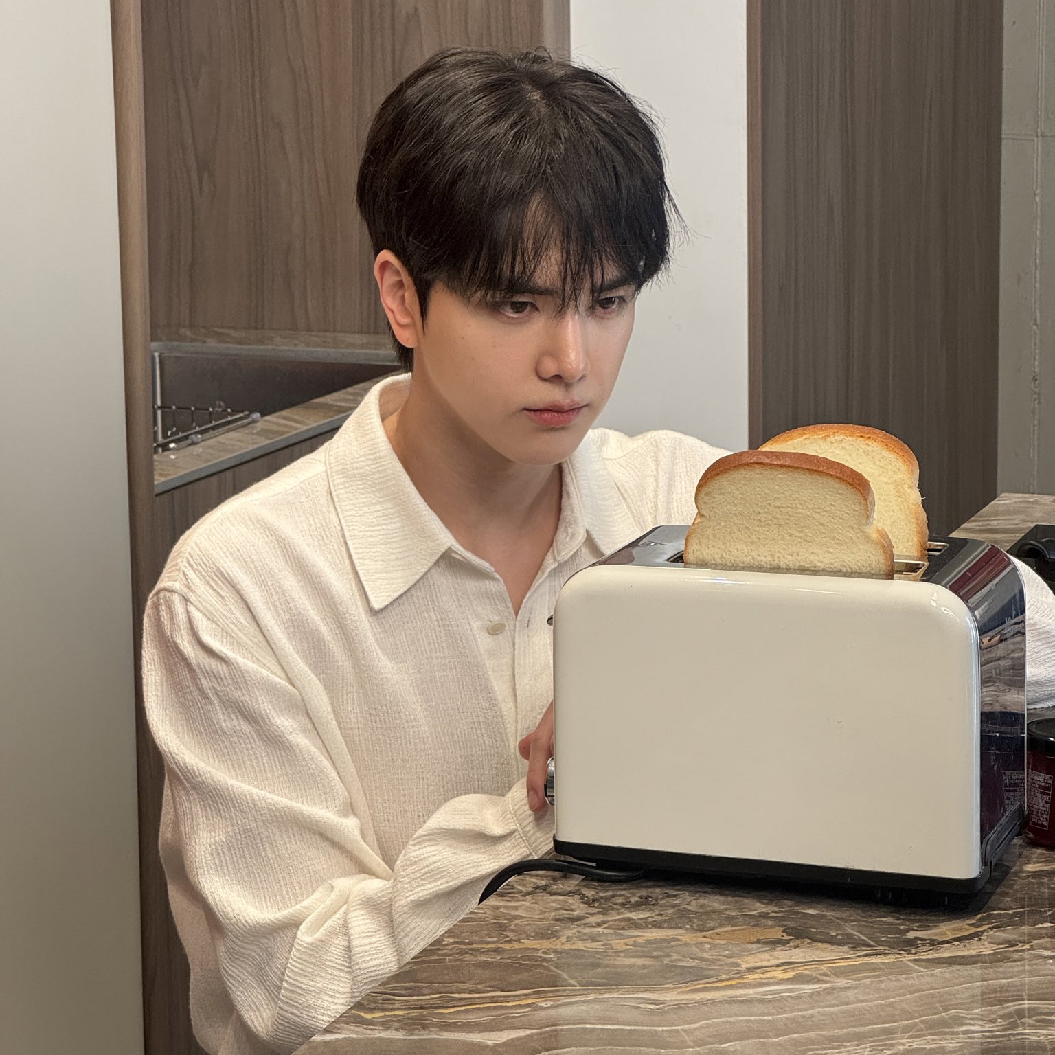 Recent activity shot of Younghoon (THE BOYZ)