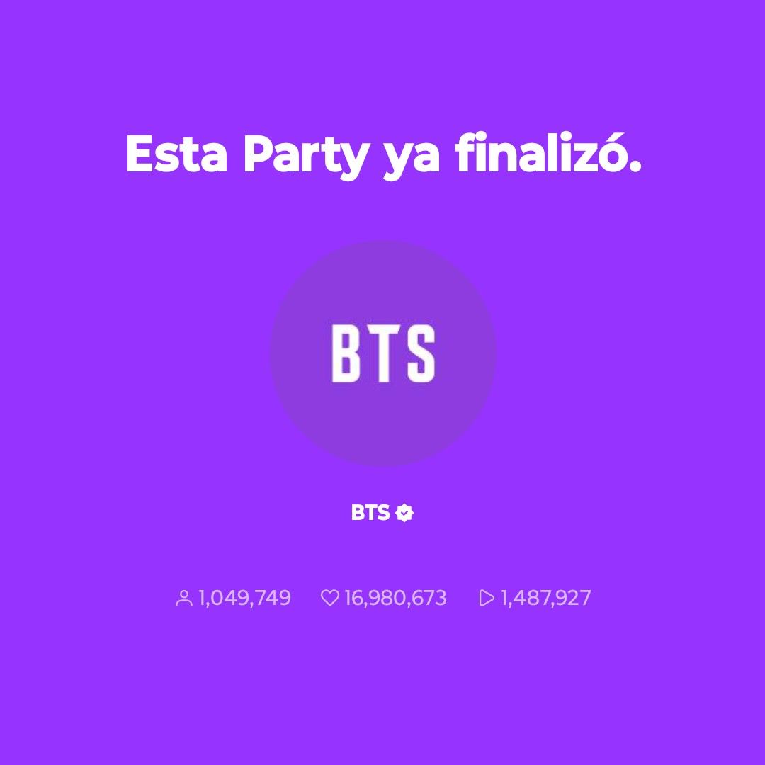 Recent activity shot of BTS
