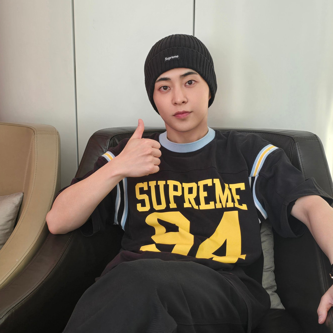 Recent activity shot of Xiumin (EXO)