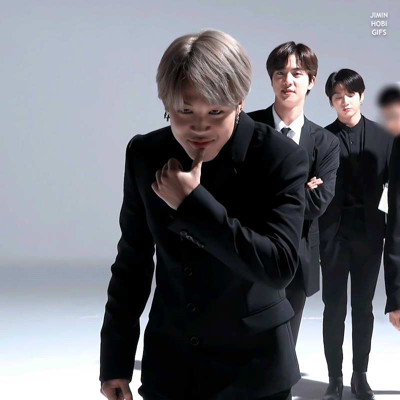 Recent activity shot of Jimin (BTS)