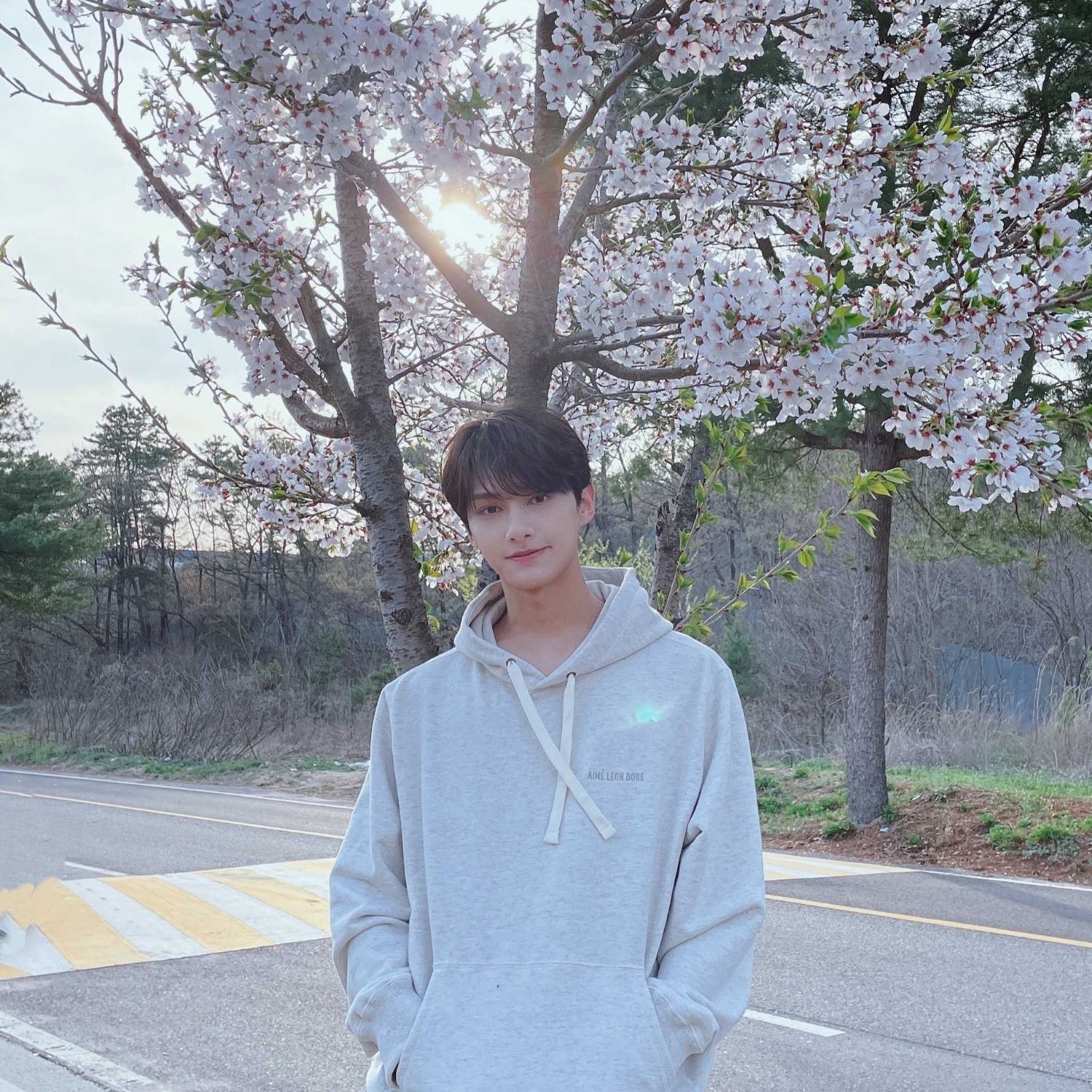 A moment captured by Jun (SEVENTEEN)'s fan