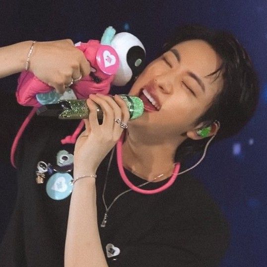 Recent activity shot of Jin (BTS)