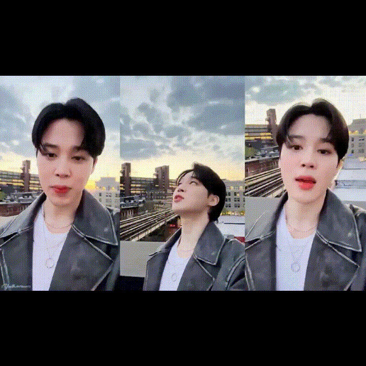 Recent activity shot of Jimin (BTS)