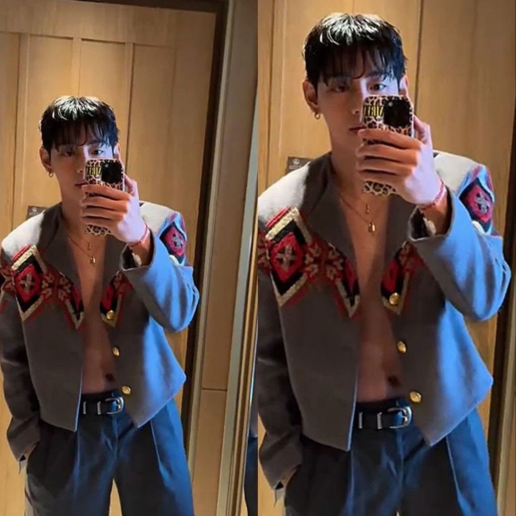 A moment captured by V (BTS)'s fan