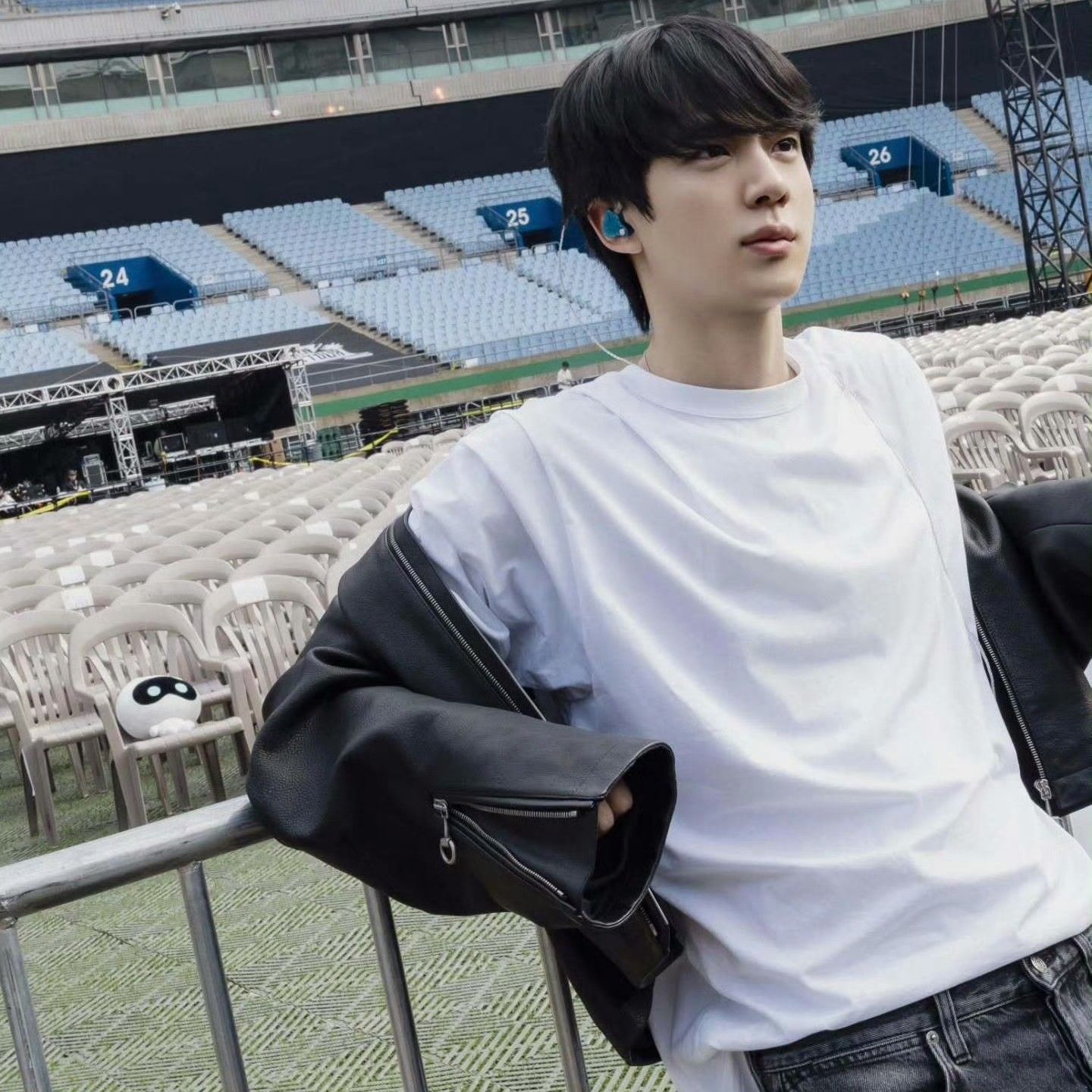 Recent activity shot of Jin (BTS)