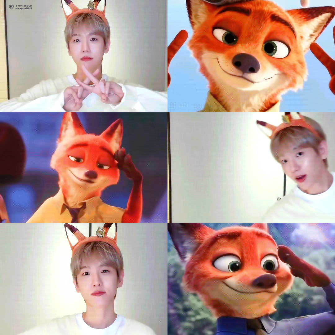 백현 (EXO)의 비하인드 컷