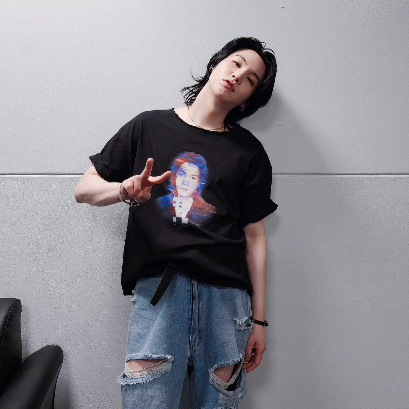 SUGA (BTS)の舞台裏ショット