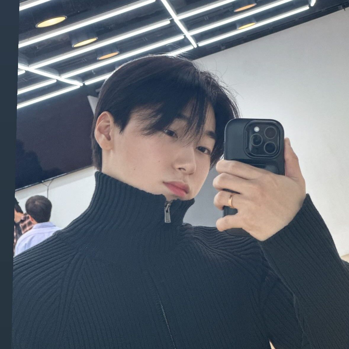 A moment captured by San (ATEEZ)'s fan