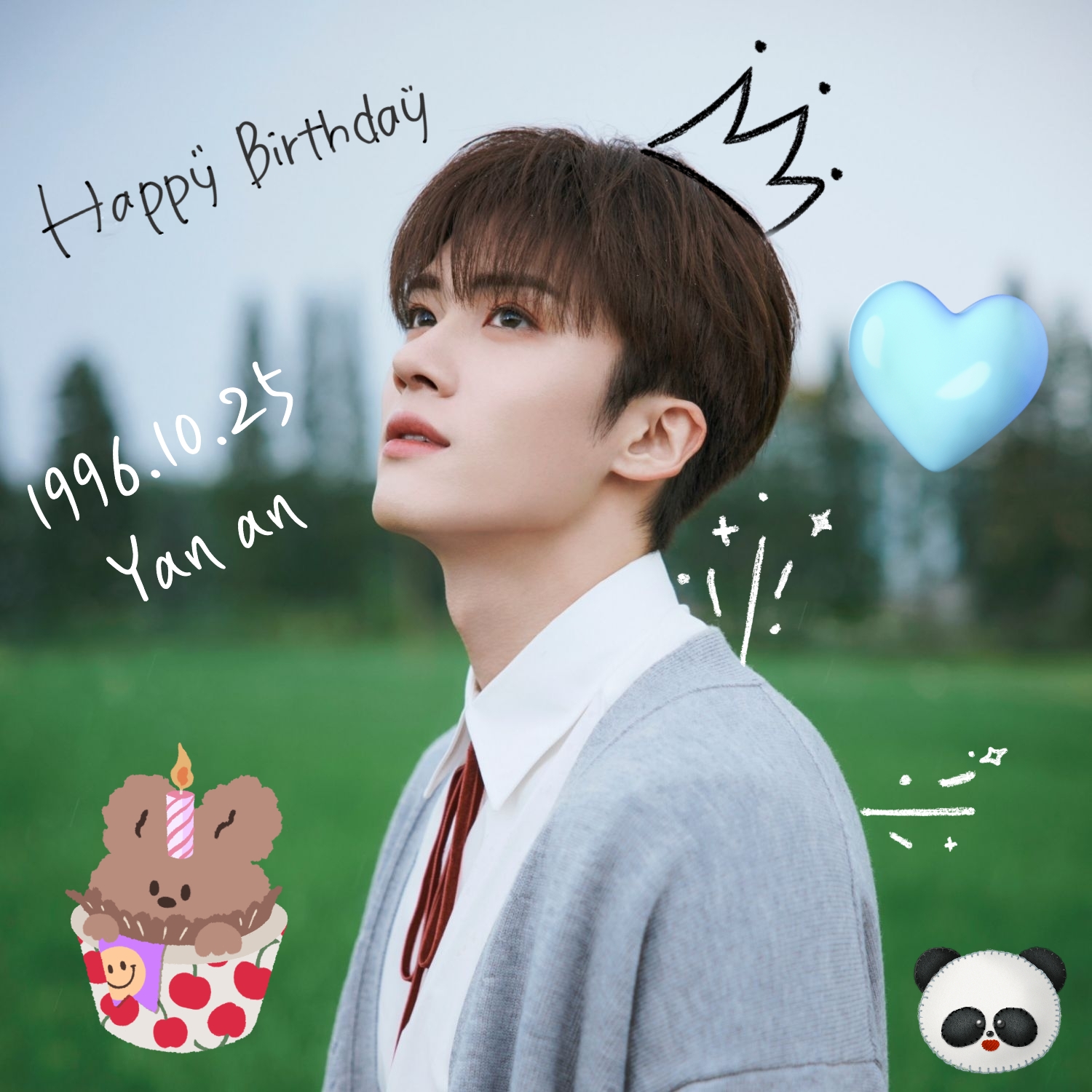 A moment captured by Yanan (PENTAGON)'s fan