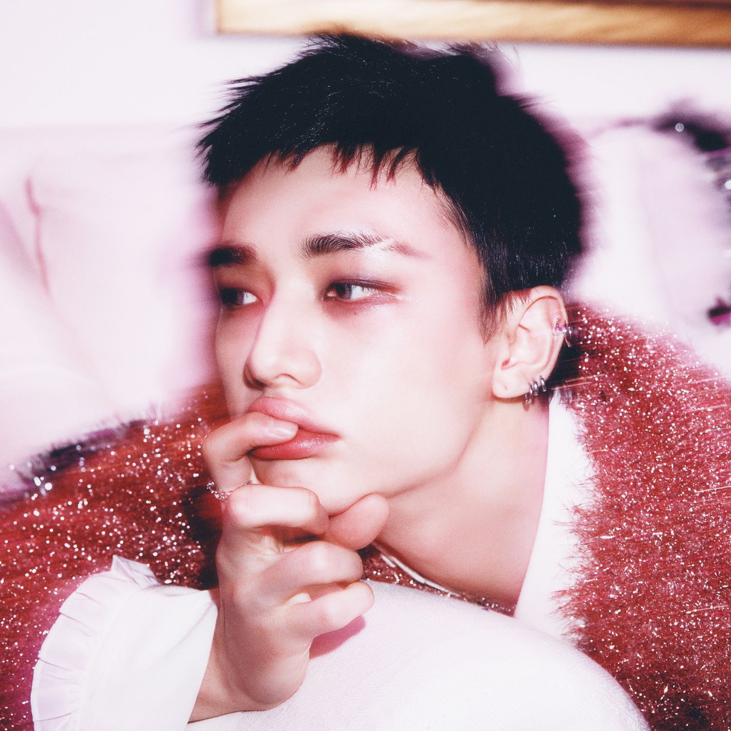 A moment captured by Hyunjin (Stray Kids)'s fan