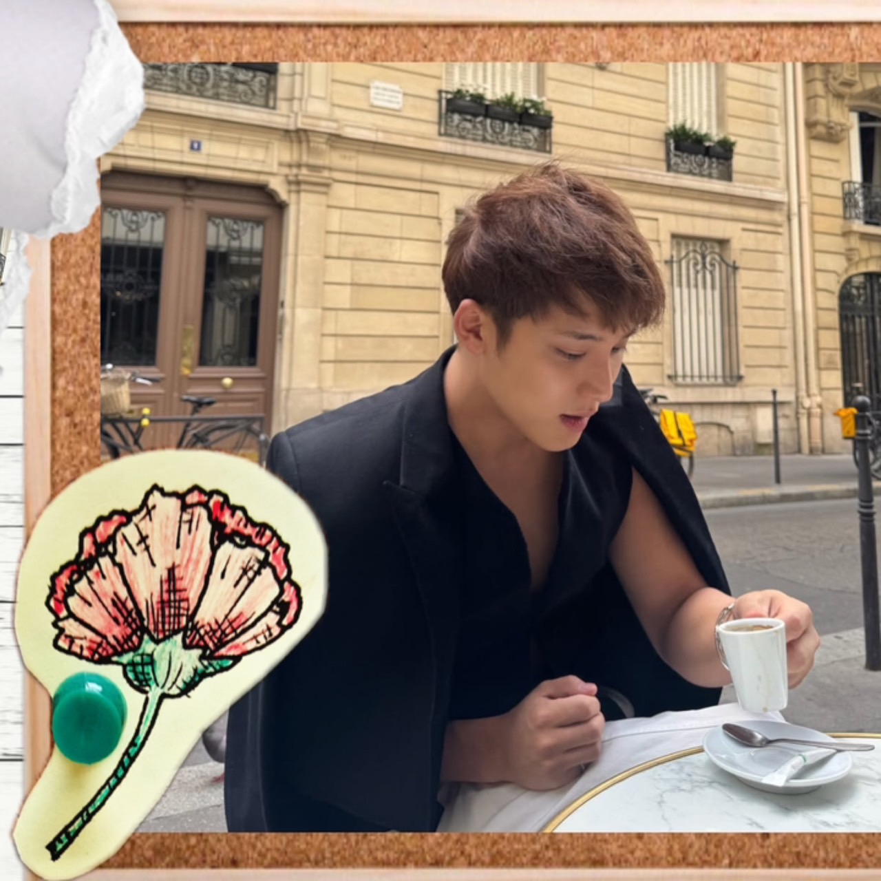 A moment captured by Mingyu (SEVENTEEN)'s fan