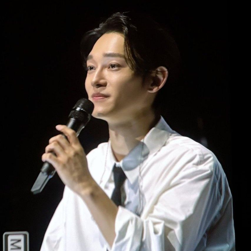 Recent activity shot of Chen (EXO)