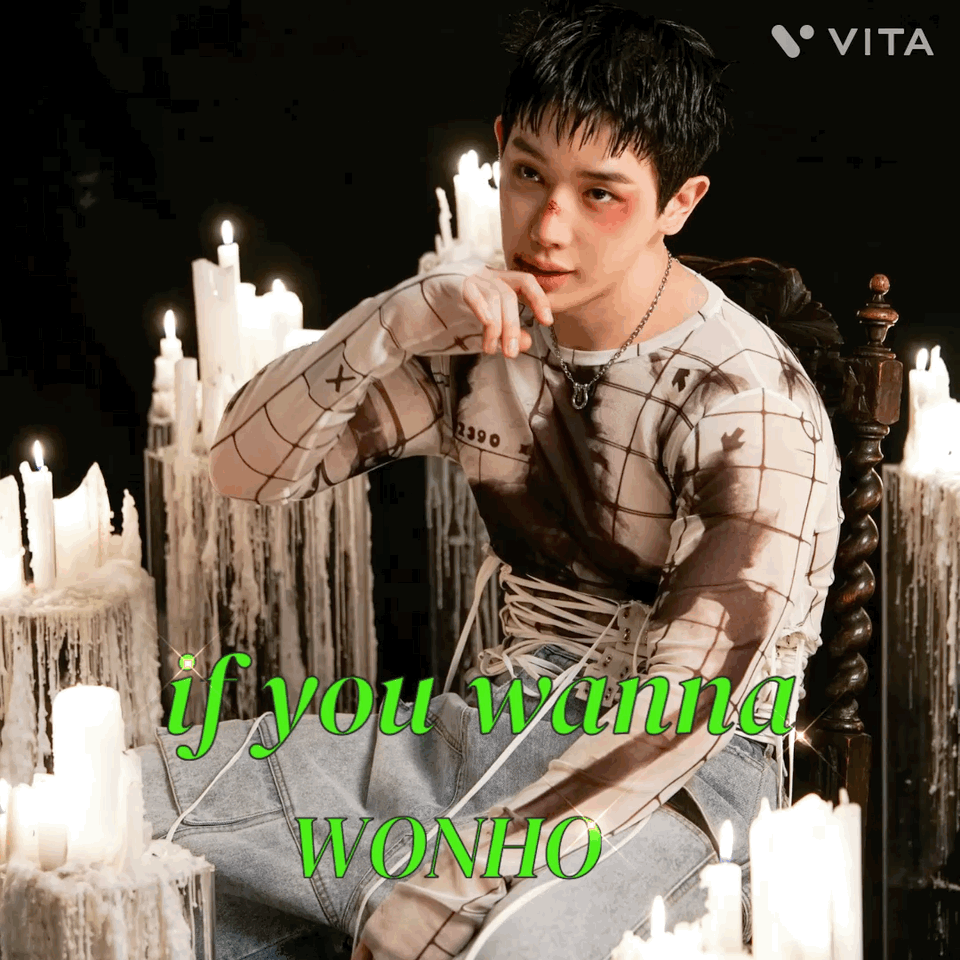 A moment captured by Wonho's fan