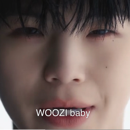A moment captured by Woozi (SEVENTEEN)'s fan