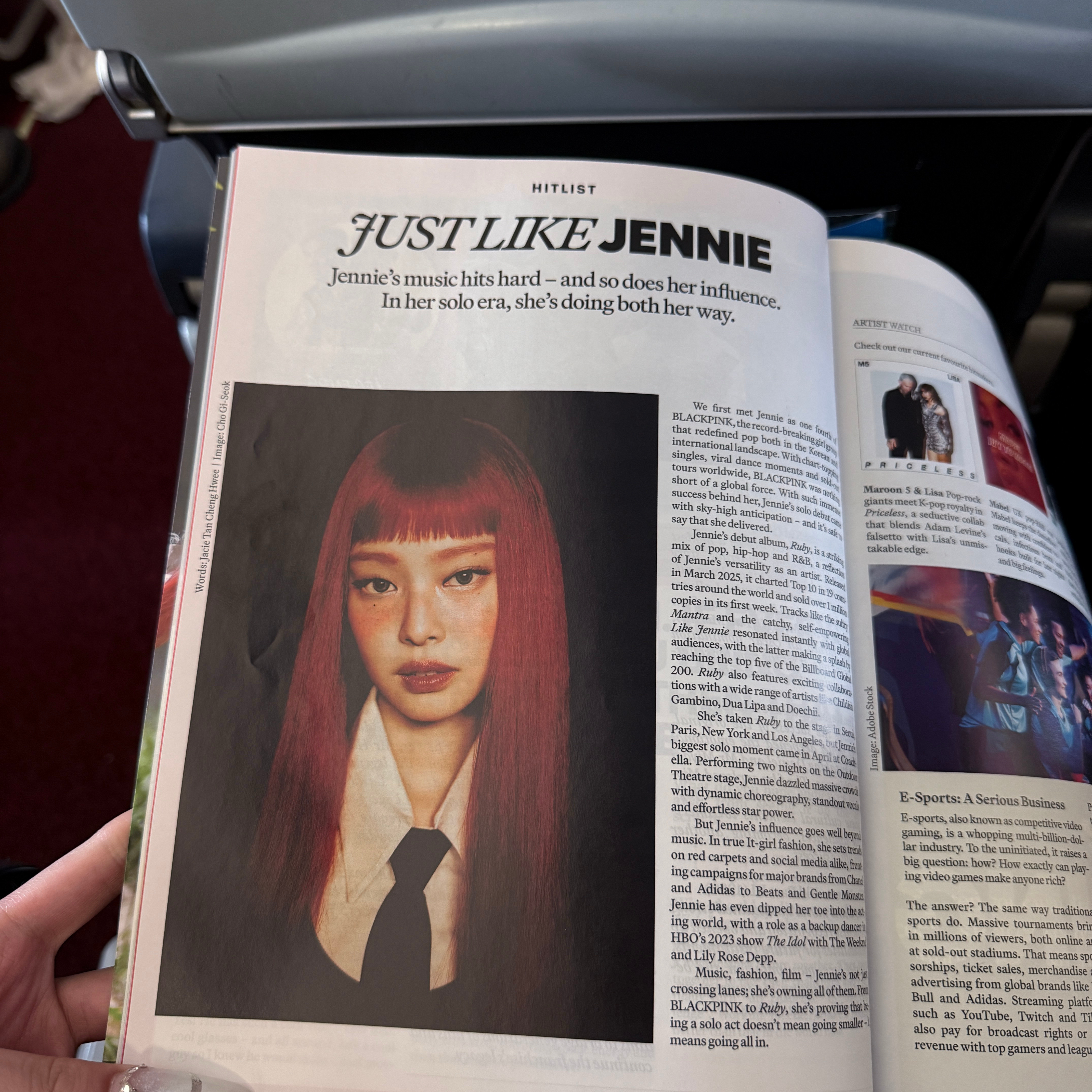 Jennie (BLACKPINK)粉絲拍下的瞬間