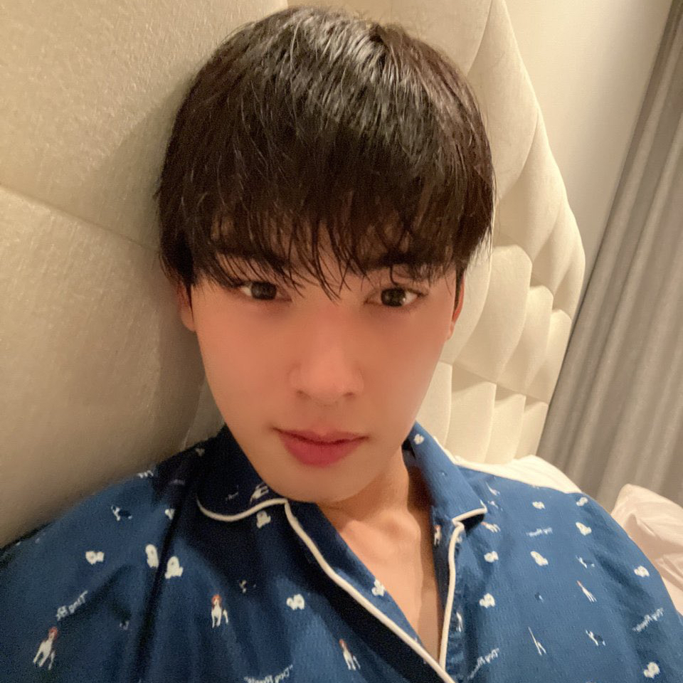 Recent activity shot of Eunwoo (ASTRO)