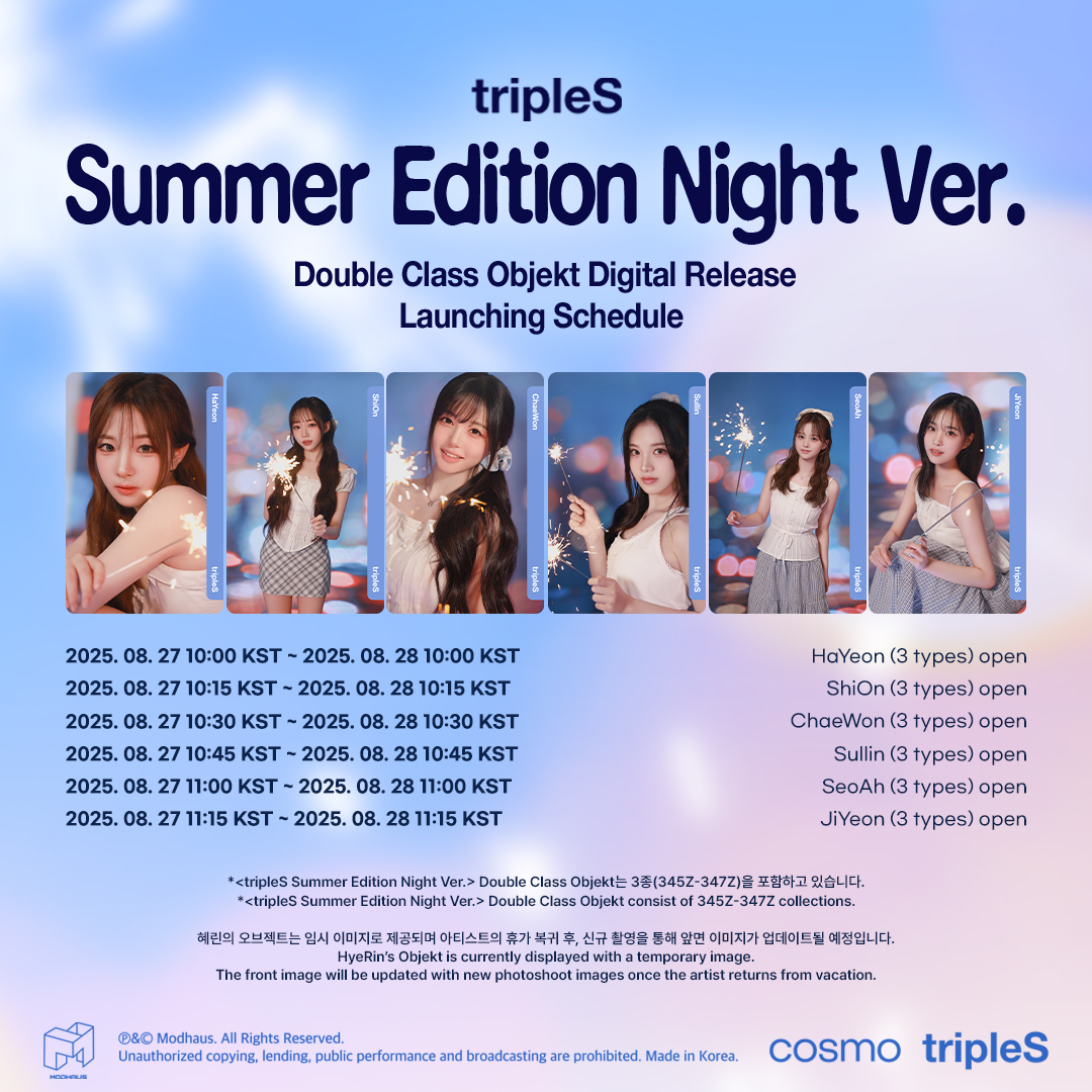 Recent activity shot of tripleS