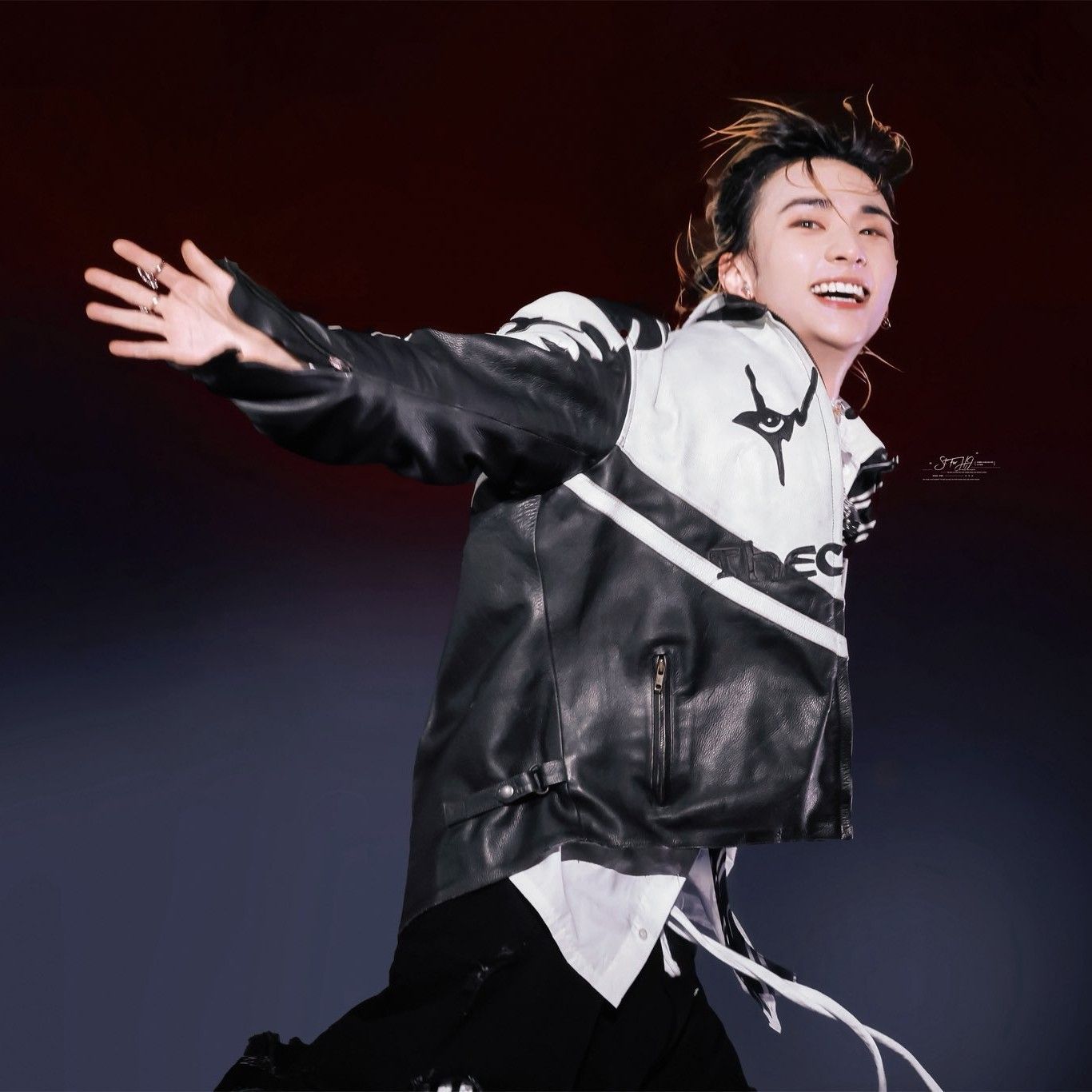 A moment captured by Hyunjin (Stray Kids)'s fan