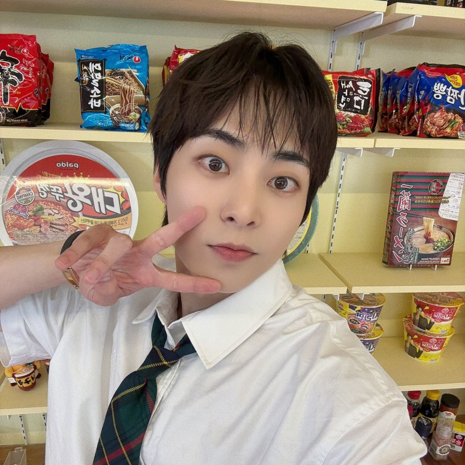 A moment captured by Xiumin (EXO)'s fan