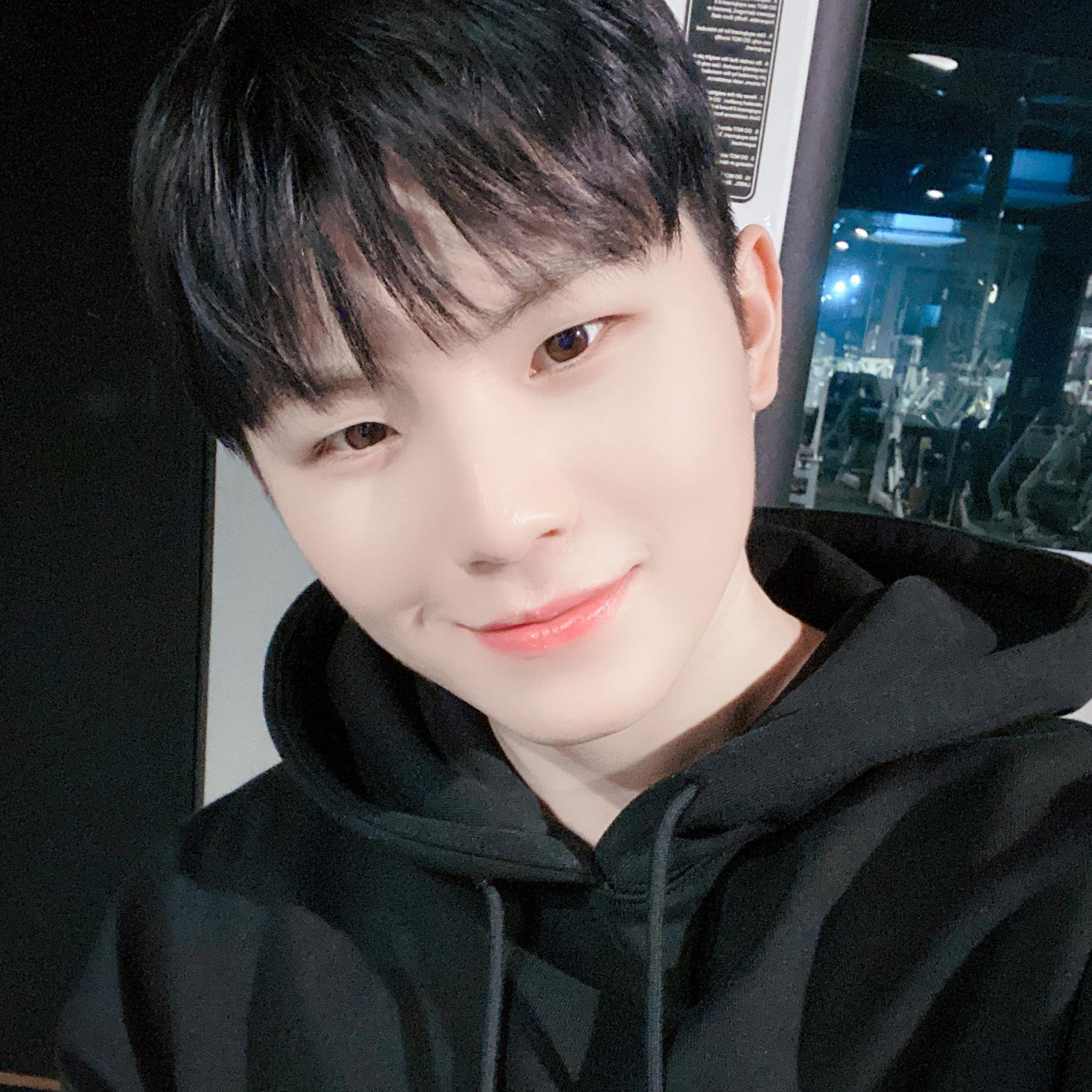 Recent activity shot of Woozi (SEVENTEEN)