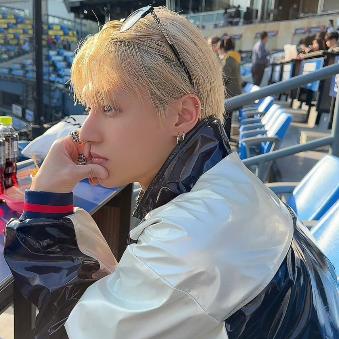 Recent activity shot of Wooyoung (ATEEZ)