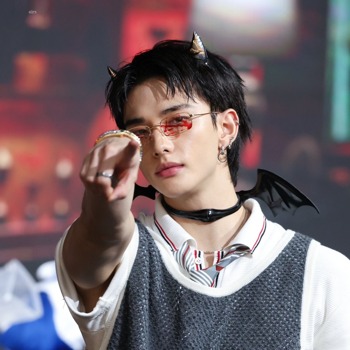 Recent activity shot of Hyunjin (Stray Kids)