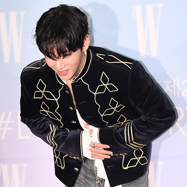 Recent activity shot of V (BTS)