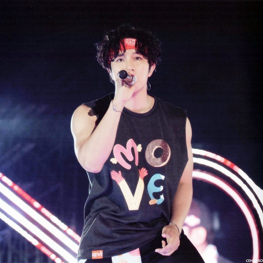 Recent activity shot of Kim Dongwan (SHINHWA)