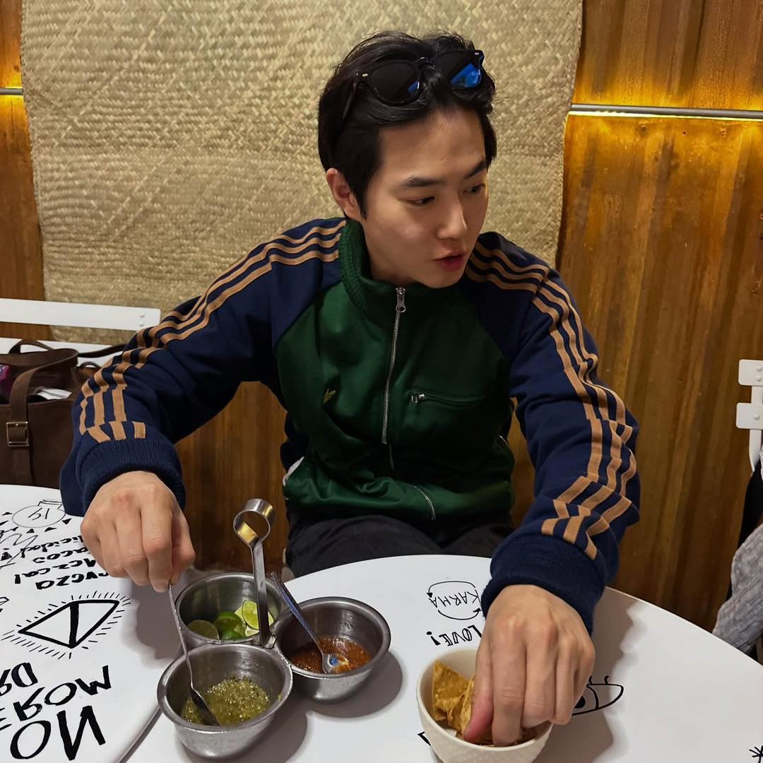 Recent activity shot of Suho (EXO)