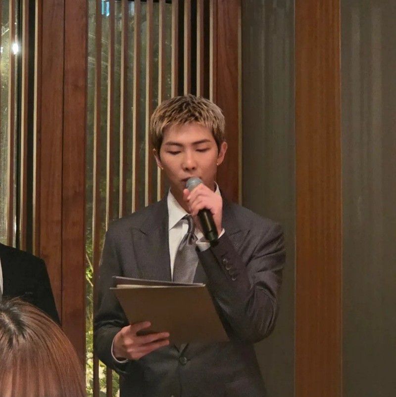A moment captured by RM (BTS)'s fan
