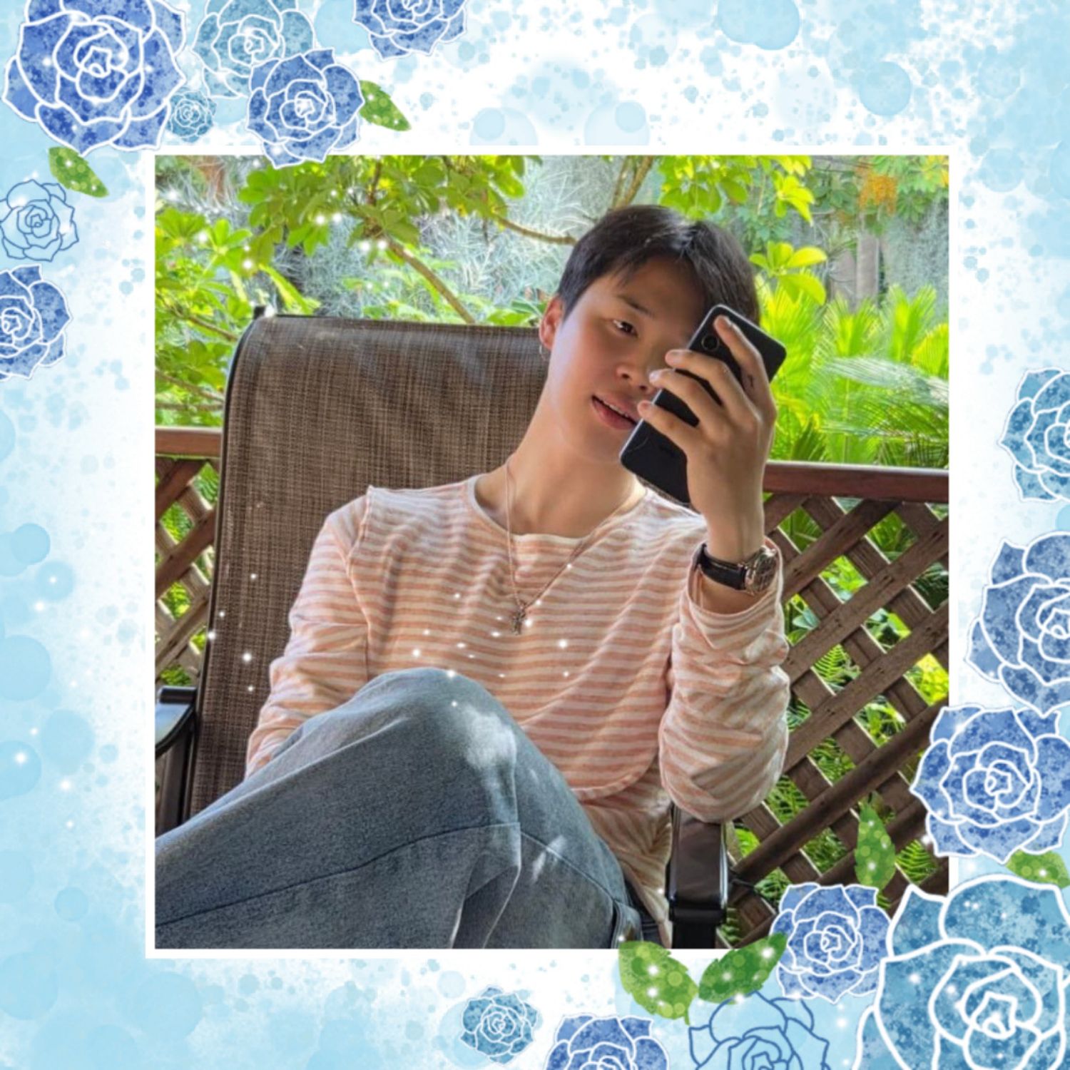 Recent activity shot of Jimin (BTS)