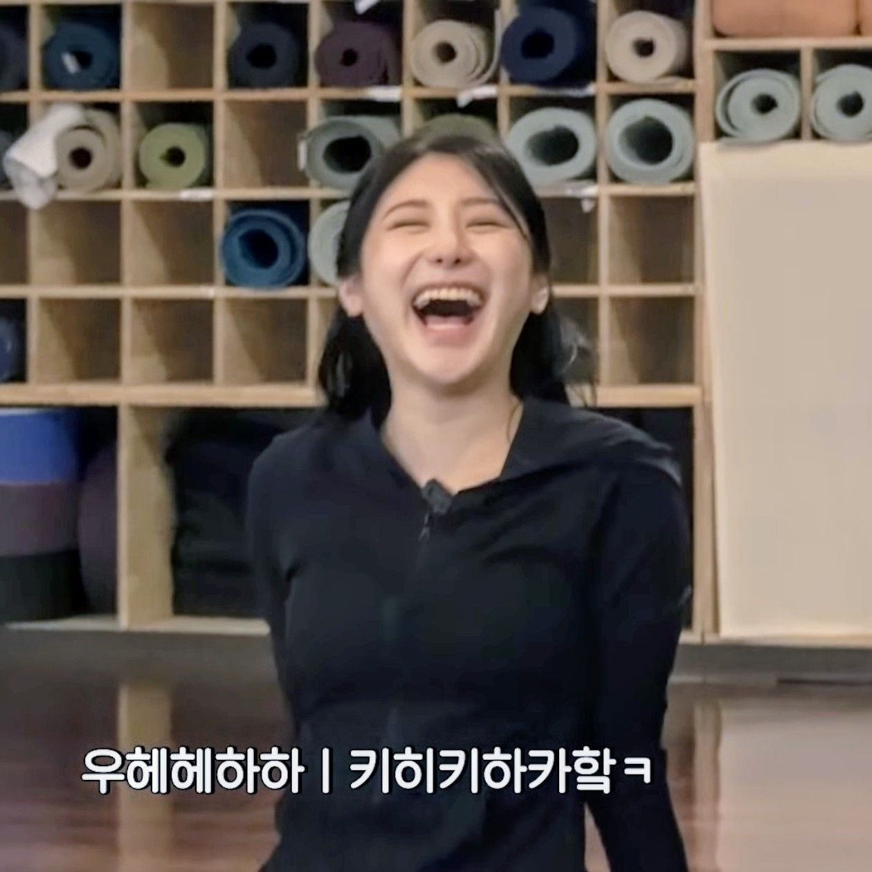 李彩演粉丝拍下的瞬间