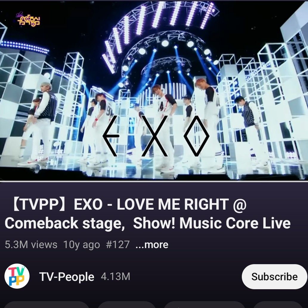 Recent activity shot of EXO