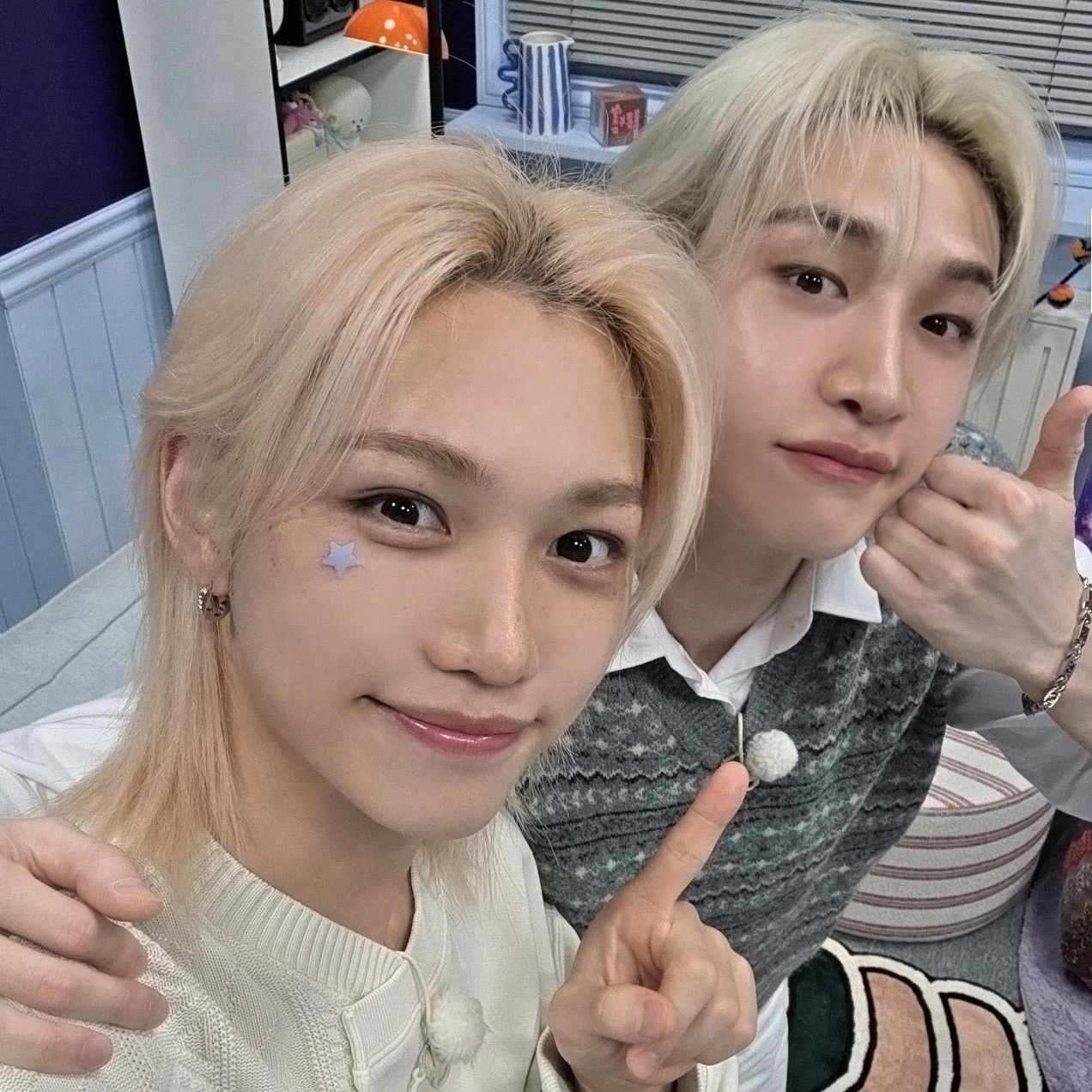 A moment captured by Stray Kids's fan