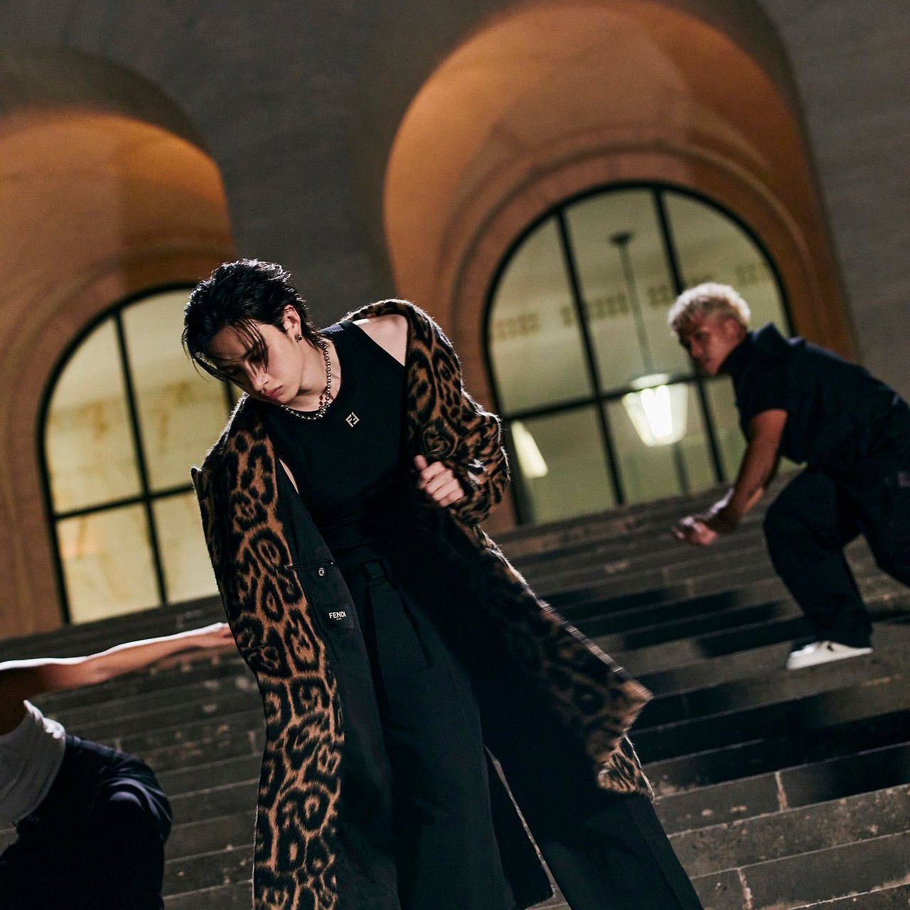 A moment captured by Stray Kids's fan