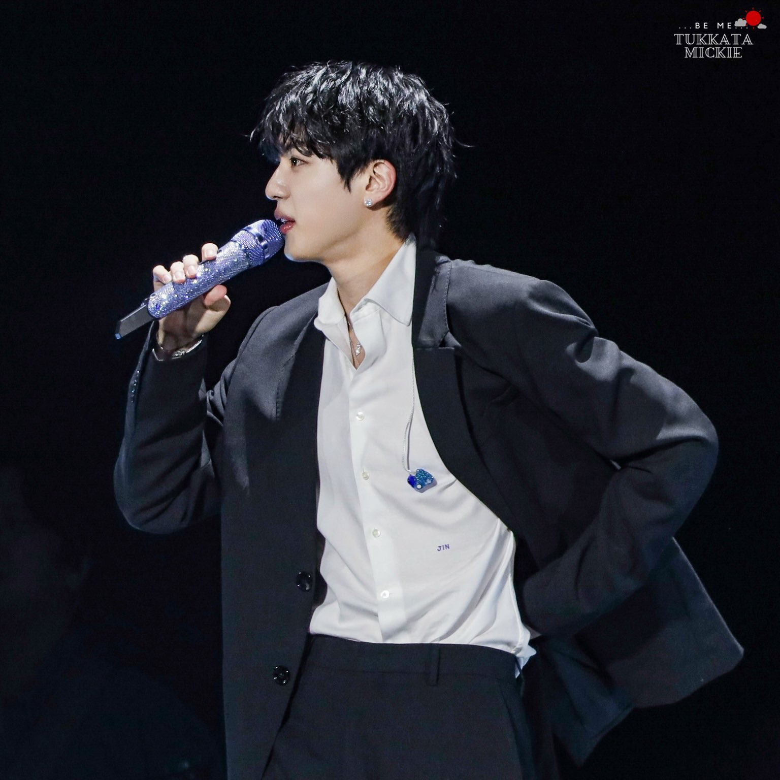 Recent activity shot of Jin (BTS)