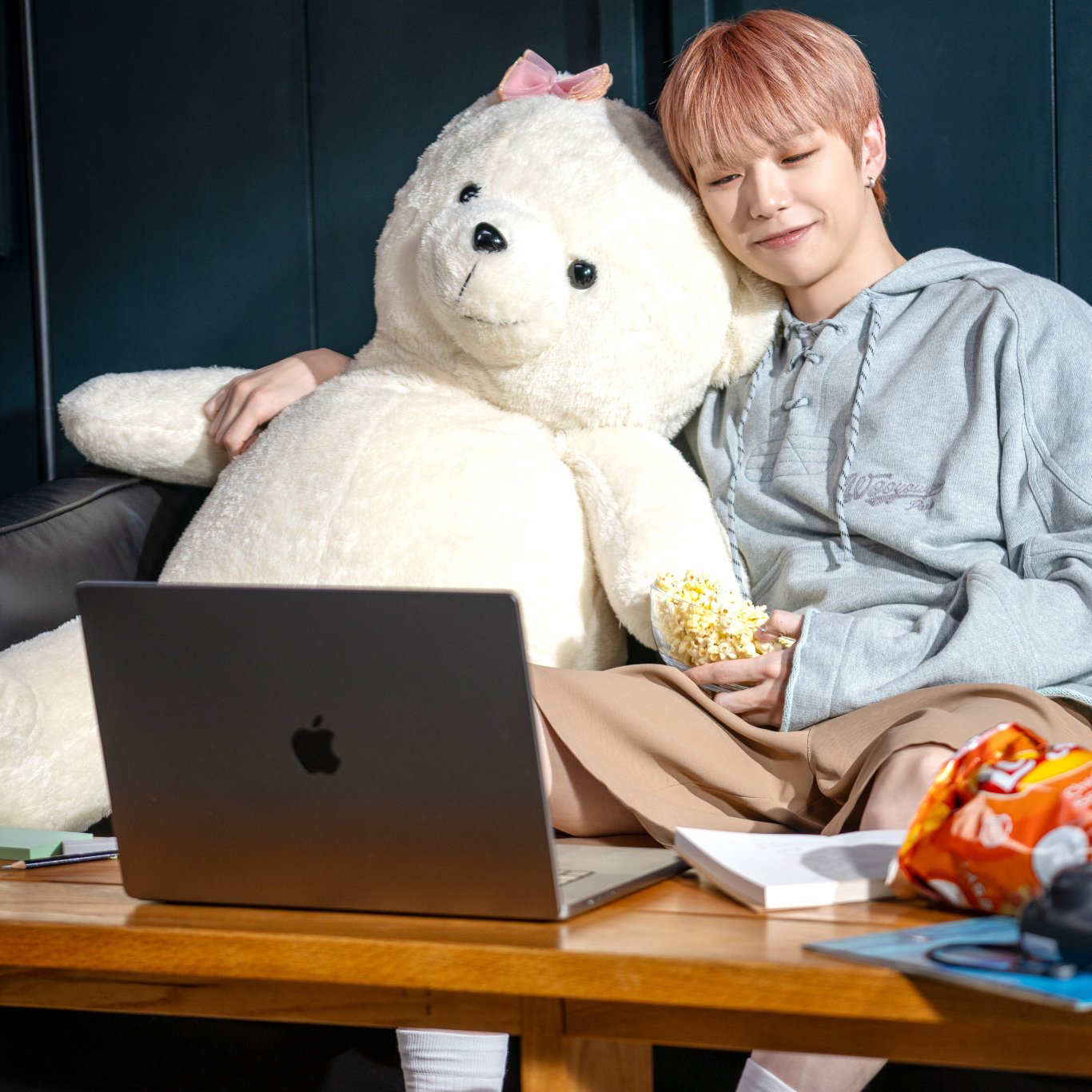 A moment captured by Kang Daniel's fan