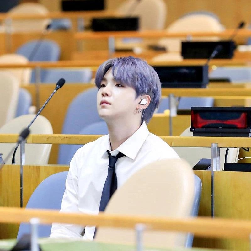 A moment captured by SUGA (BTS)'s fan