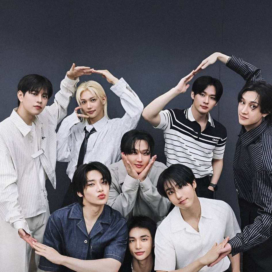 A moment captured by Stray Kids's fan