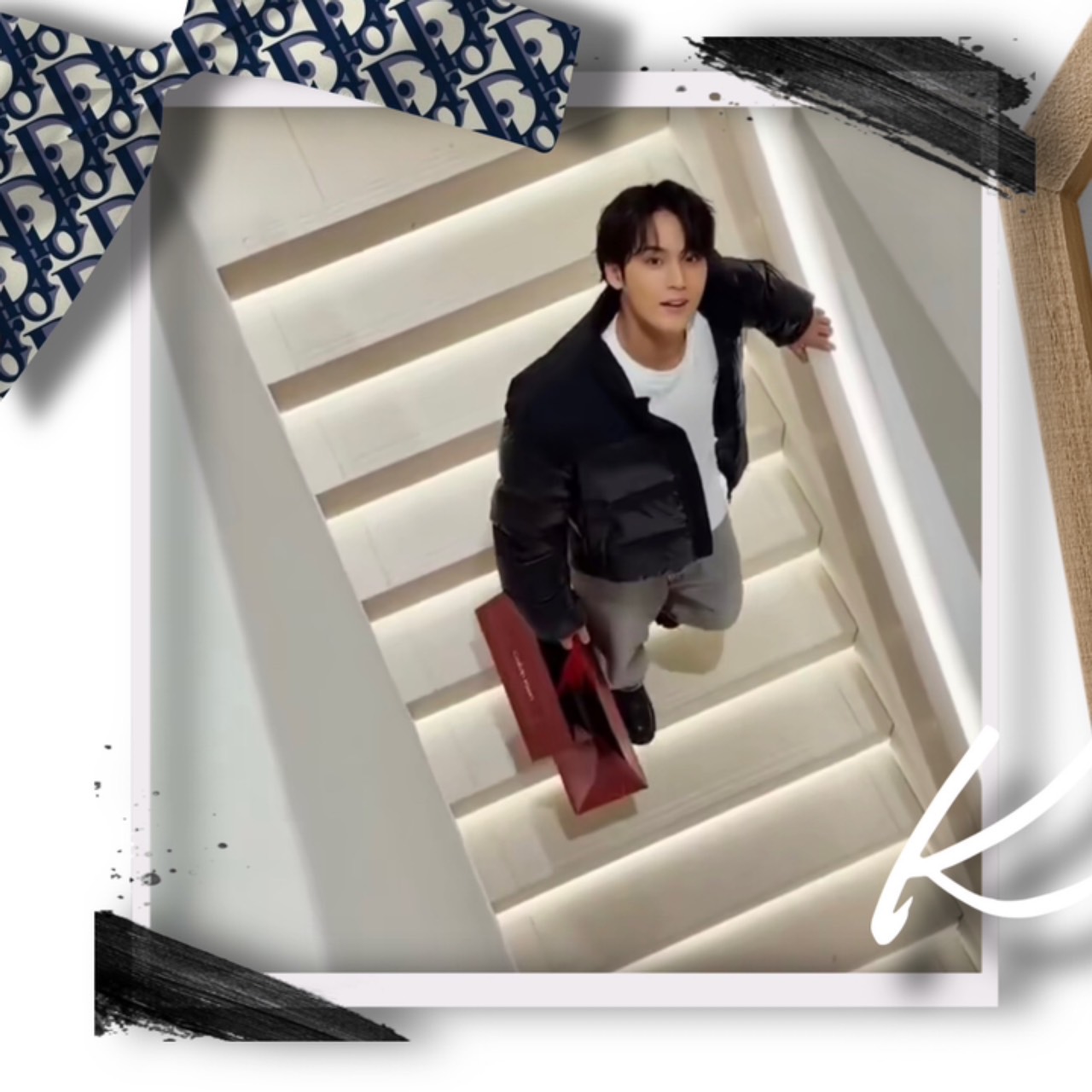 A moment captured by Mingyu (SEVENTEEN)'s fan