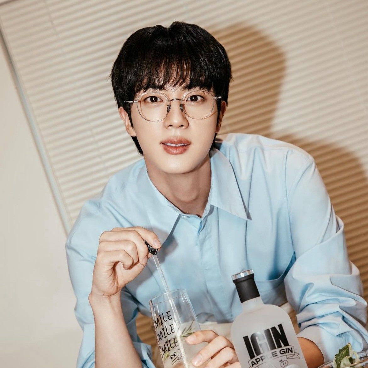 Recent activity shot of Jin (BTS)