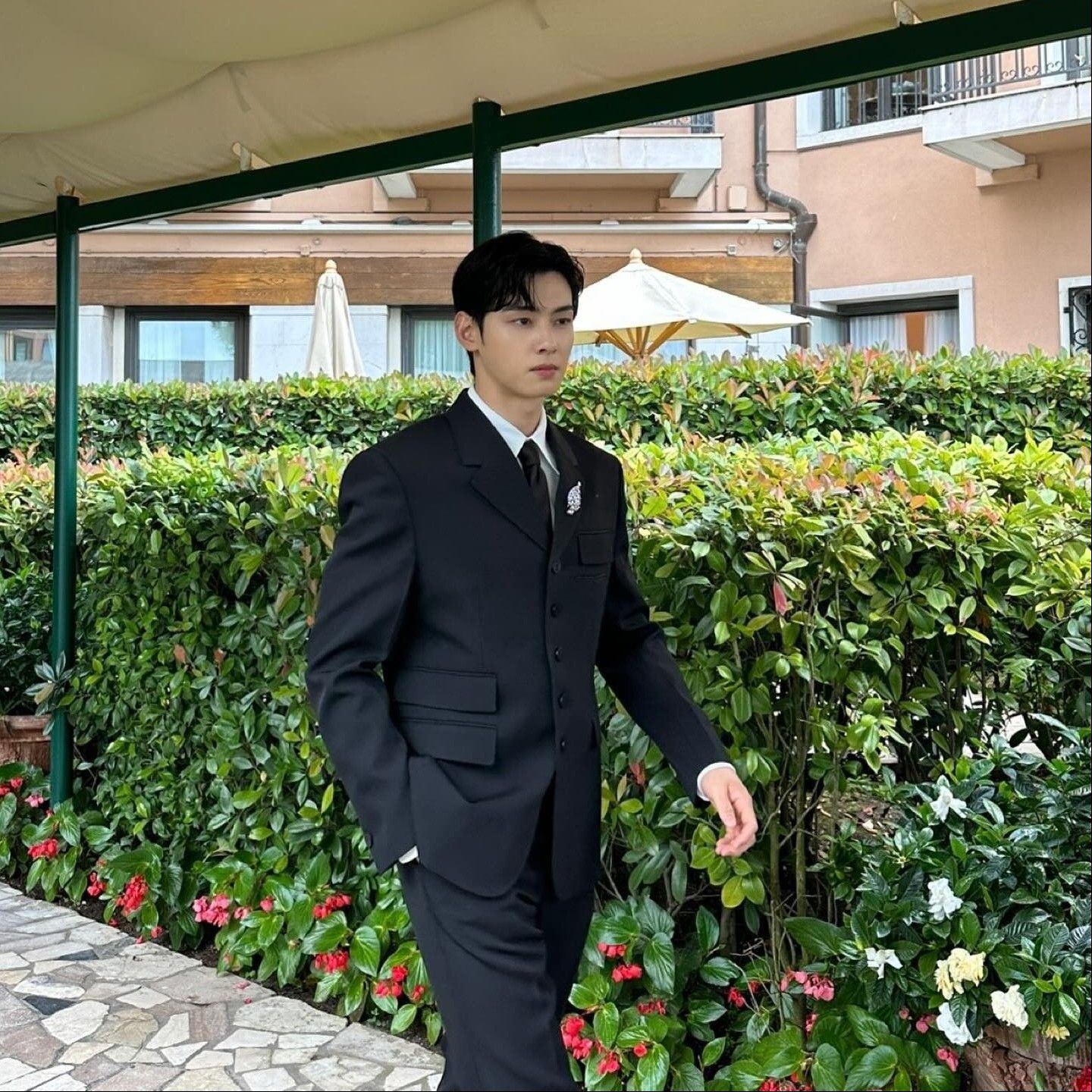 Recent activity shot of Eunwoo (ASTRO)