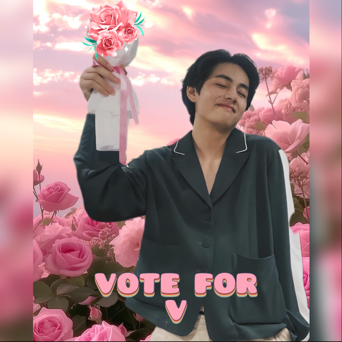 A moment captured by V (BTS)'s fan